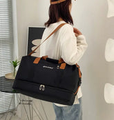 Black Travel Duffel Bag for Men & Women 4130 GALAXY BAGS